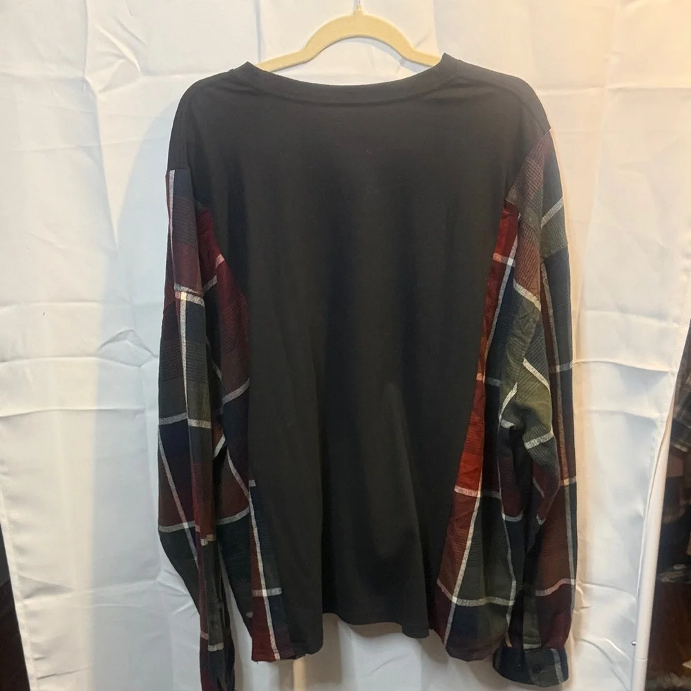 Lynyrd Skynyrd Graphic Long Sleeve Shirt upcycled band flannel oversized large - Picture 6 of 6